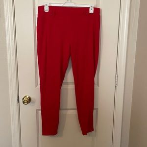 Red jeggings